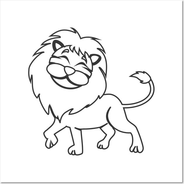 Cute lion Wall Art by Farhad